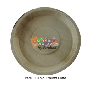10 No AREKA Round Plate – 50 Pcs