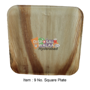 9 No AREKA Square Plate – 50 Pcs